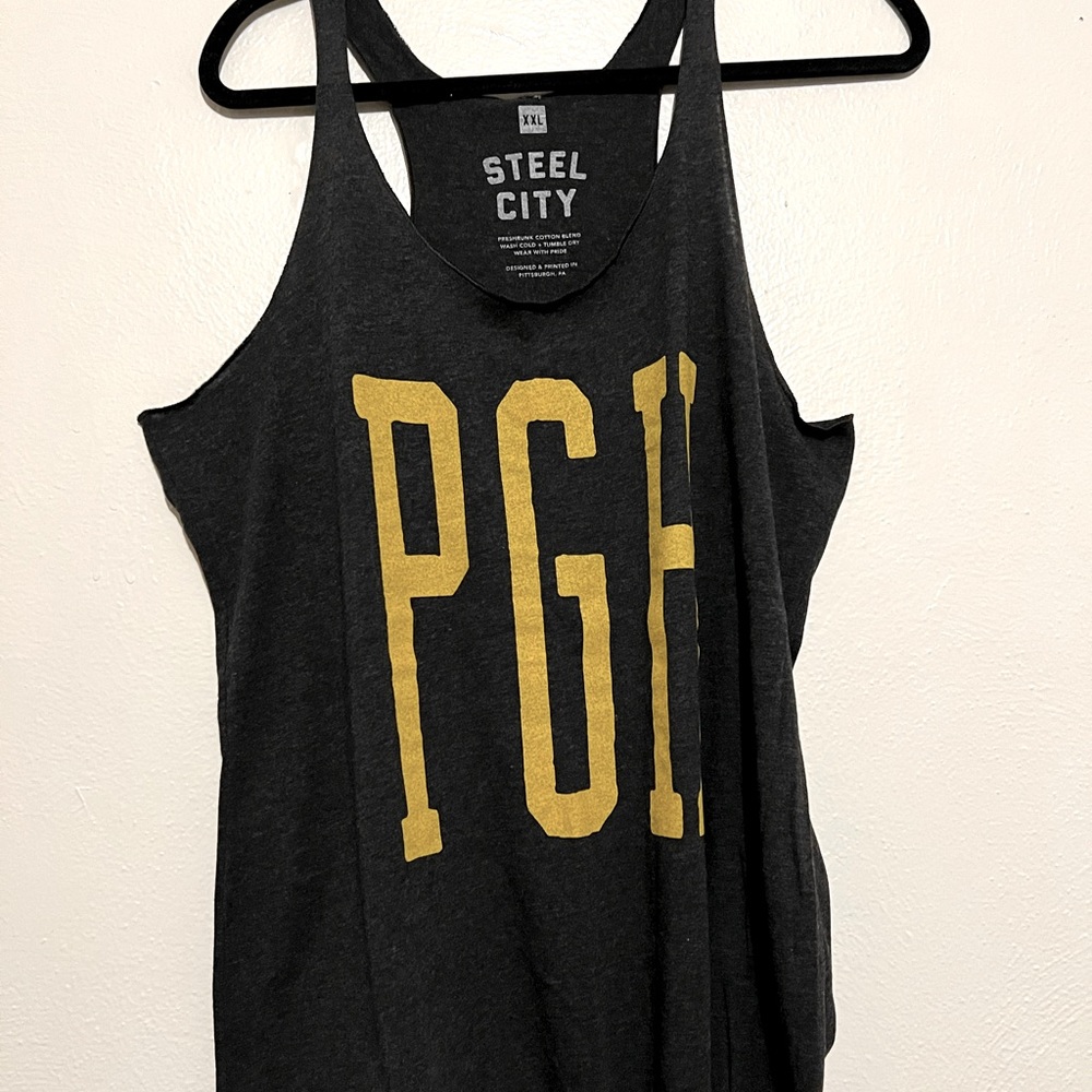 Pittsburgh steel city tank top size xxl